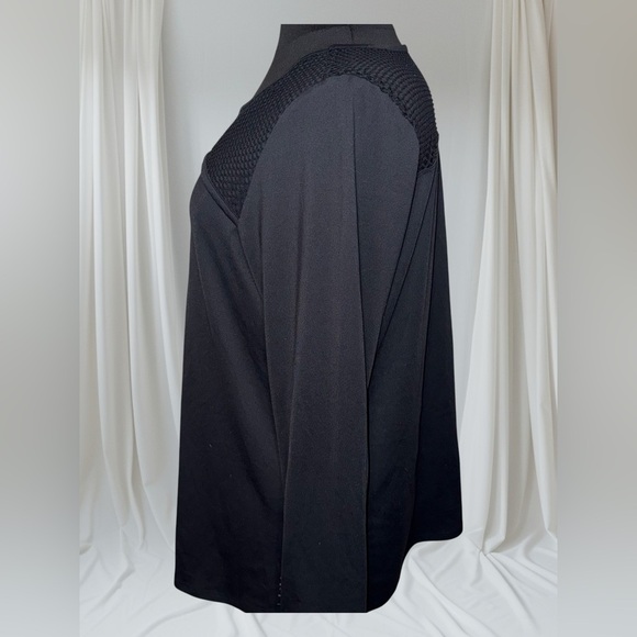 LANE BRYANT LIVI ACTIVE Long Sleeve Wicking Mesh Overlay Workout Top - 18/20 - Picture 4 of 12